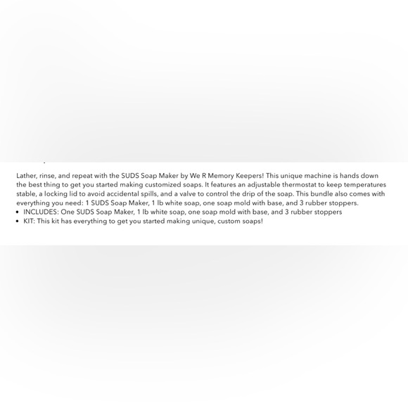 🆕 American Crafts We R Memory Keepers Suds Soap Making Machine - Picture 6 of 6